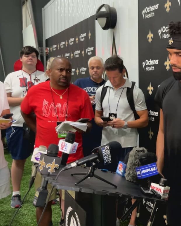 Chris Olave at Day 7 of Saints Training Camp